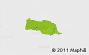 Physical 3D Map of Kopu, single color outside