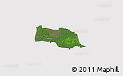Satellite 3D Map of Kopu, cropped outside