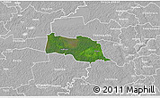 Satellite 3D Map of Kopu, lighten, desaturated