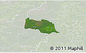 Satellite 3D Map of Kopu, lighten