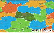 Satellite 3D Map of Kopu, political outside
