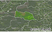 Satellite 3D Map of Kopu, semi-desaturated