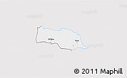 Silver Style 3D Map of Kopu, single color outside