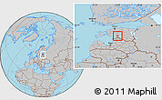 Gray Location Map of Kopu