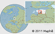 Savanna Style Location Map of Kopu, highlighted country, highlighted parent region, hill shading