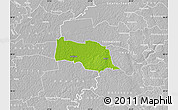 Physical Map of Kopu, lighten, desaturated