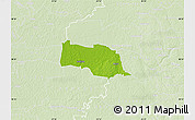 Physical Map of Kopu, lighten