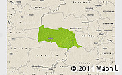 Physical Map of Kopu, shaded relief outside