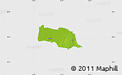Physical Map of Kopu, single color outside