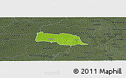 Physical Panoramic Map of Kopu, darken, semi-desaturated