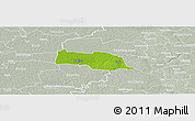 Physical Panoramic Map of Kopu, lighten, semi-desaturated