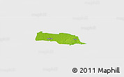 Physical Panoramic Map of Kopu, single color outside