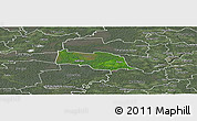 Satellite Panoramic Map of Kopu, semi-desaturated