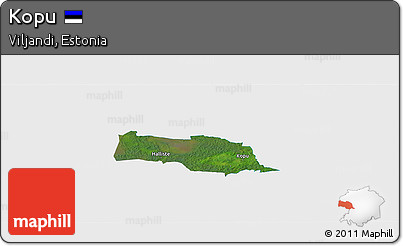 Satellite Panoramic Map of Kopu, single color outside