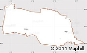 Classic Style Simple Map of Kopu, cropped outside