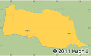 Savanna Style Simple Map of Kopu, single color outside