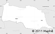 Silver Style Simple Map of Kopu