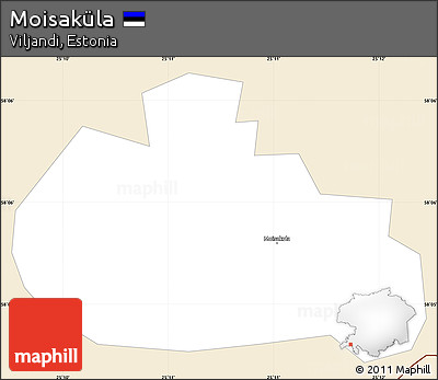 Classic Style Simple Map of Moisaküla