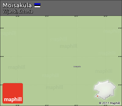 Savanna Style Simple Map of Moisaküla, single color outside