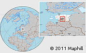 Gray Location Map of Paistu, highlighted country, highlighted parent region