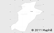 Silver Style Simple Map of Suure-Jaani Linn