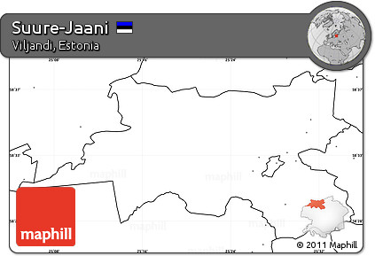 Blank Simple Map of Suure-Jaani, no labels