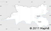 Silver Style Simple Map of Suure-Jaani, single color outside