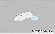 Gray 3D Map of Viiratsi, single color outside
