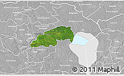 Satellite 3D Map of Viiratsi, lighten, desaturated