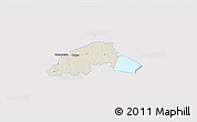 Shaded Relief 3D Map of Viiratsi, single color outside