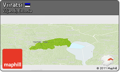 Physical Panoramic Map of Viiratsi, lighten