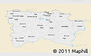 Classic Style 3D Map of Voru, single color outside