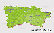 Physical 3D Map of Voru, cropped outside