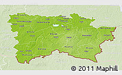 Physical 3D Map of Voru, lighten
