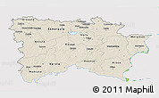 Shaded Relief 3D Map of Voru, single color outside