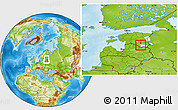 Physical Location Map of Antsla Linn, highlighted parent region, within the entire country