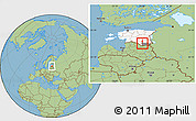 Savanna Style Location Map of Antsla Linn, highlighted country, highlighted parent region