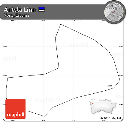Blank Simple Map of Antsla Linn