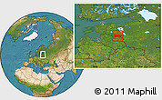 Satellite Location Map of Voru