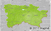 Physical Map of Voru, lighten, desaturated