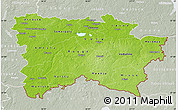 Physical Map of Voru, lighten, semi-desaturated