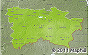 Physical Map of Voru, semi-desaturated