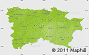 Physical Map of Voru, single color outside