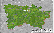 Satellite Map of Voru, lighten, desaturated