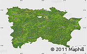 Satellite Map of Voru, single color outside