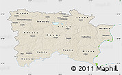 Shaded Relief Map of Voru, single color outside