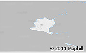 Gray 3D Map of Misso, single color outside