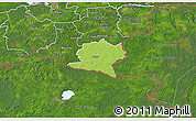 Physical 3D Map of Misso, satellite outside
