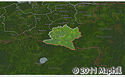 Satellite 3D Map of Misso, darken