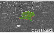 Satellite 3D Map of Misso, desaturated